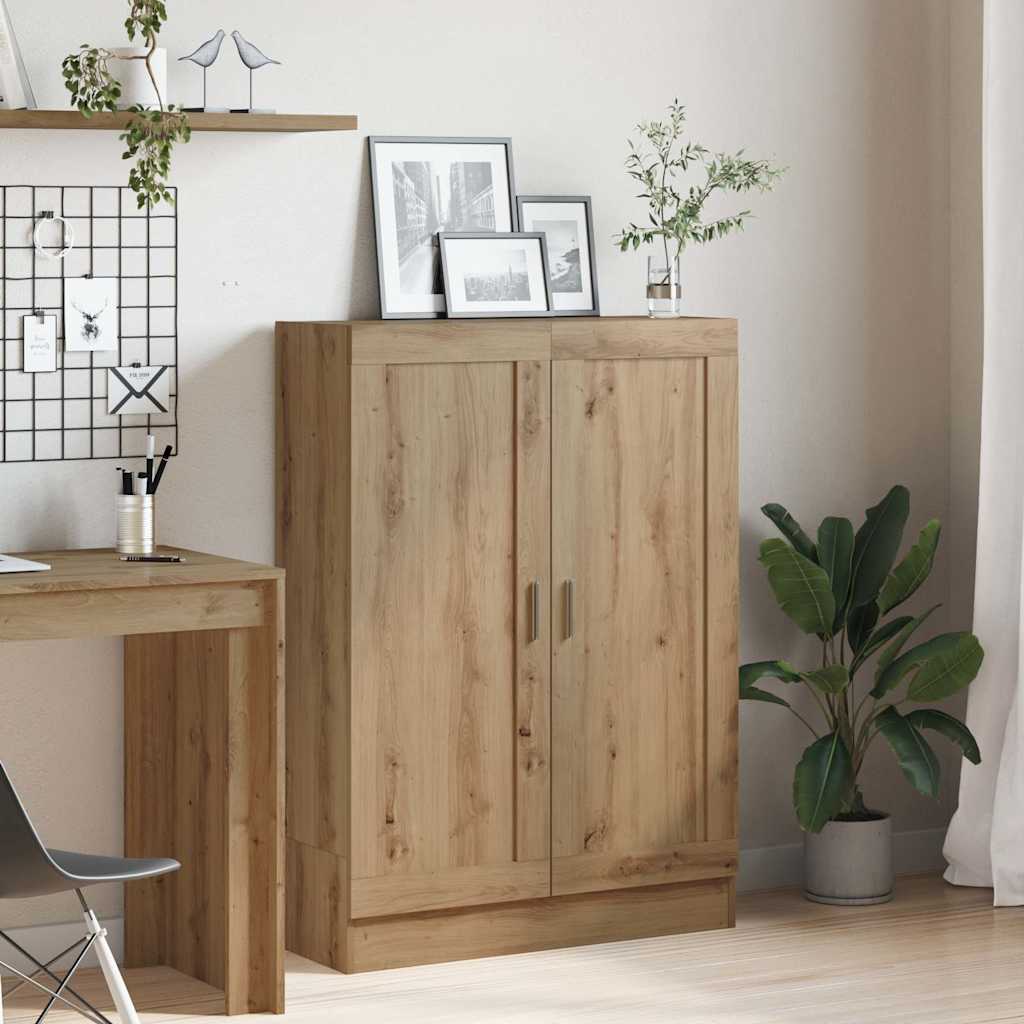 bogskab 82,5x30,5x115 cm konstrueret træ kunsteg billede