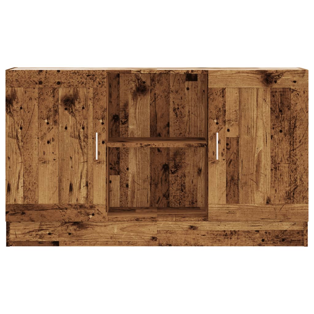 skænk 120x30,5x70 cm konstrueret træ antikt træ