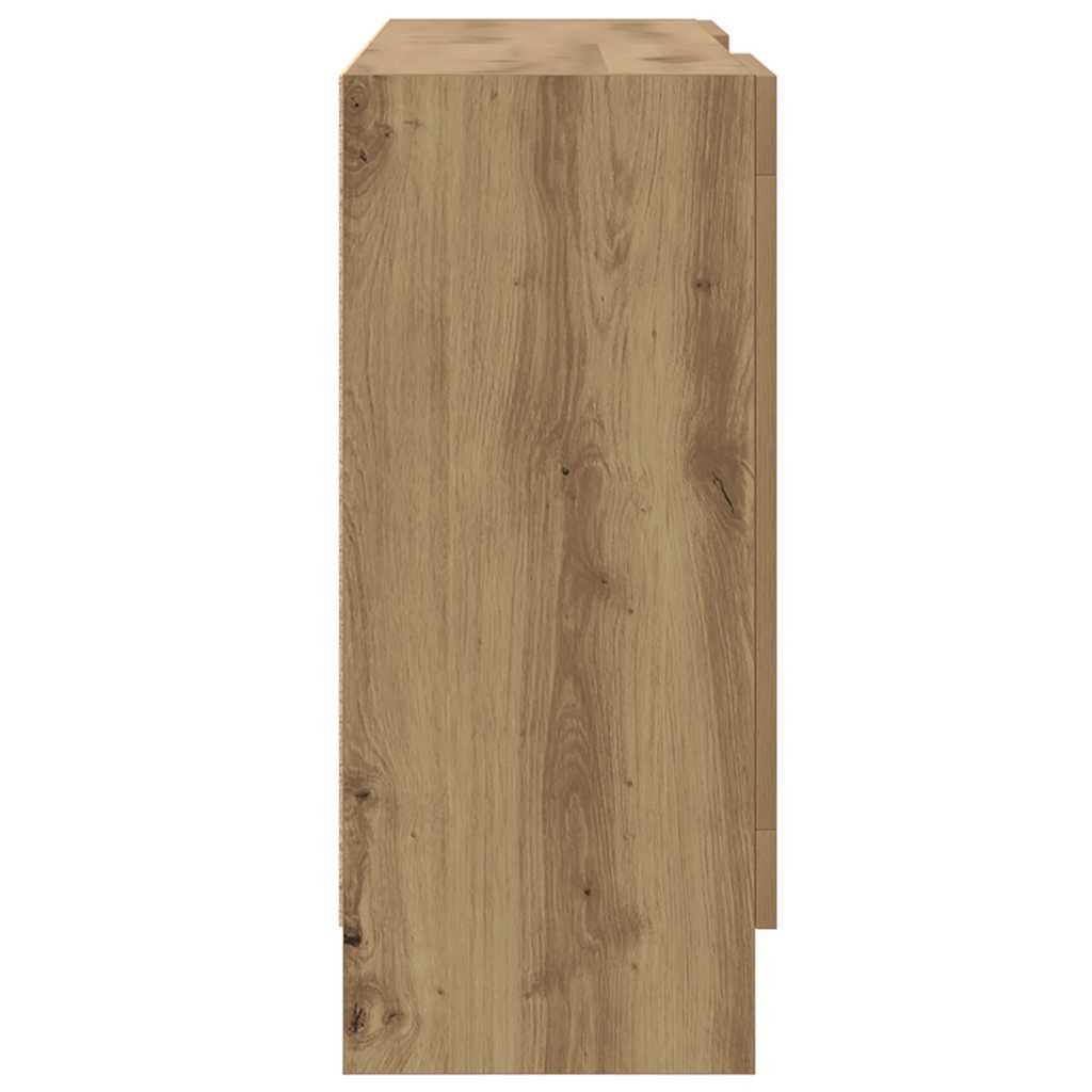 skænk 120x30,5x70 cm konstrueret træ kunsteg