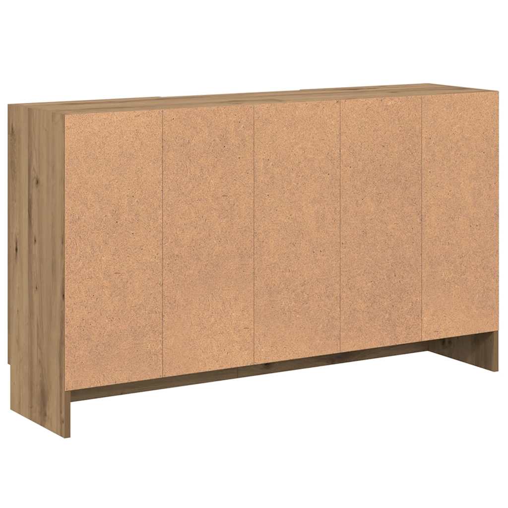 skænk 120x30,5x70 cm konstrueret træ kunsteg