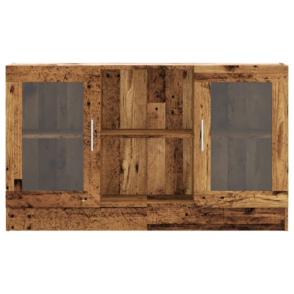skænk 120x30,5x70 cm konstrueret træ antikt træ