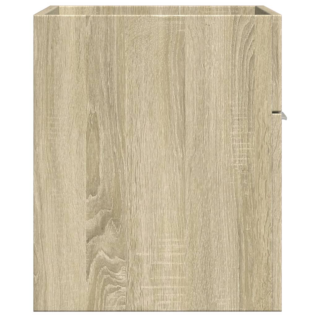 skab til håndvask 60x38,5x46 cm konstrueret træ sonoma-eg