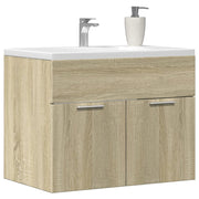 skab til håndvask 60x38,5x46 cm konstrueret træ sonoma-eg