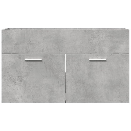 skab til håndvask 80x38,5x46 cm konstrueret træ betongrå