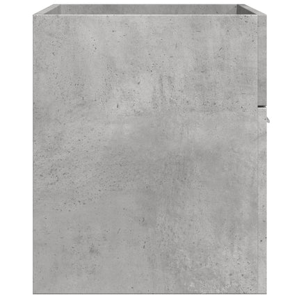 skab til håndvask 80x38,5x46 cm konstrueret træ betongrå