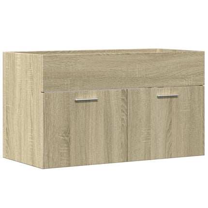 underskab til håndvask 90x38,5x46 cm konstrueret træ sonoma-eg