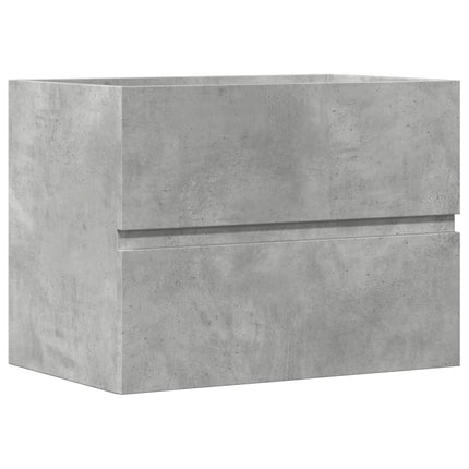badeværelsesskab 60x38,5x45 cm konstrueret træ betongrå