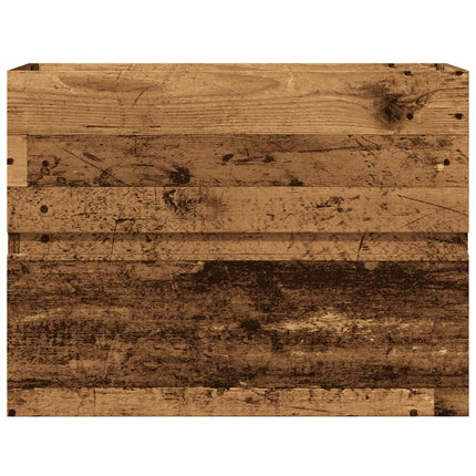 badeværelsesskab 60x38,5x45 cm konstrueret træ antikt træ