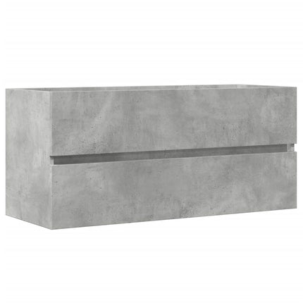 vaskeskab 100x38,5x45 cm konstrueret træ betongrå
