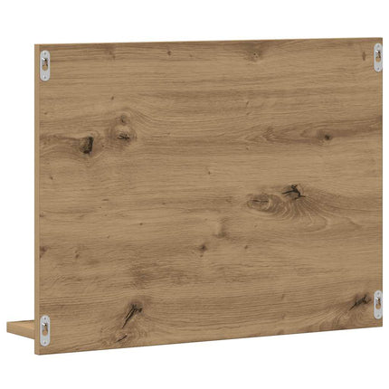 badeværelsesskab med spejl 60x10,5x45 cm kunsteg