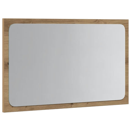 badeværelsesspejl med LED-lys 60x8,5x38 cm kunsteg