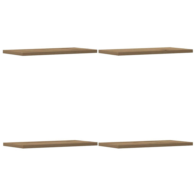 væghylder 4 stk. 40x20x1,5 cm konstrueret træ kunsteg