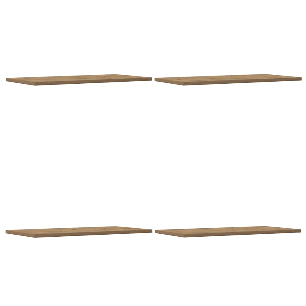 væghylder 4 stk. 60x30x1,5 cm konstrueret træ kunsteg