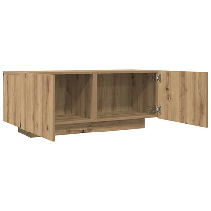 tv-bord 100x35x40 cm konstrueret træ kunsteg