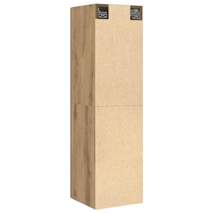tv-bord 30,5x30x110 cm konstrueret træ kunsteg
