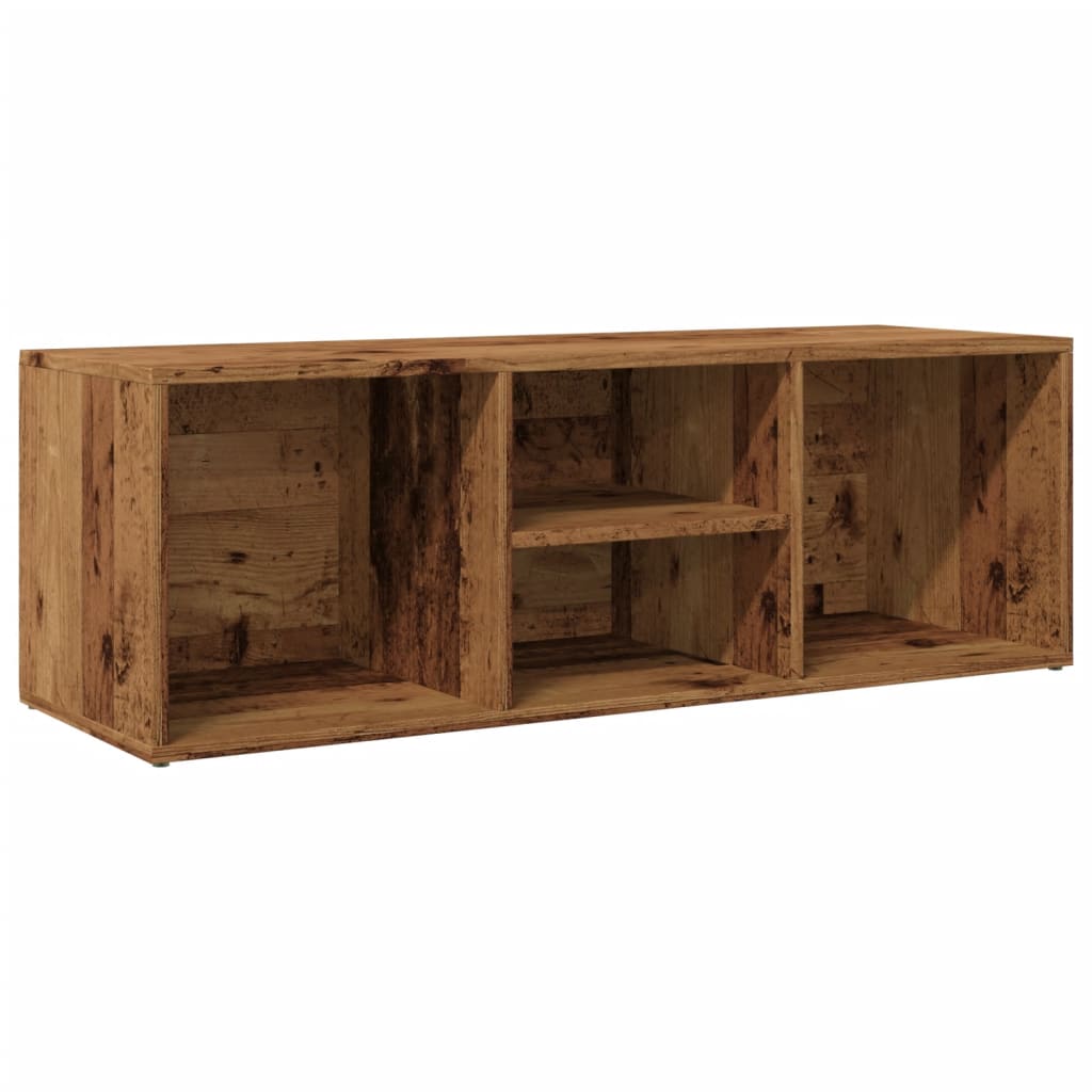 skobænk 105x35x35 cm konstrueret træ antikt trælook