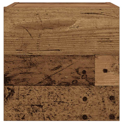 væghængt tv-skabe 2 stk. 30,5x30x30 cm antikt træ