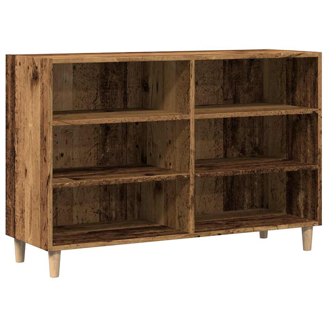 skænk 103,5x35x70 cm konstrueret træ antikt træ