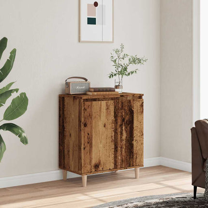 skænk 60x35x70 cm konstrueret træ antikt træ