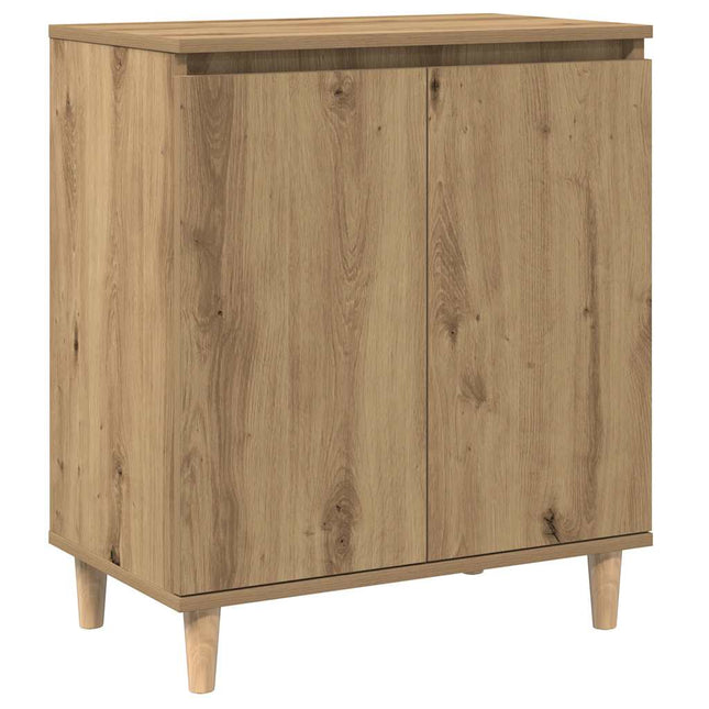 skænk 60x35x70 cm konstrueret træ egetræsfarve