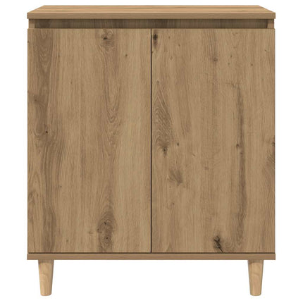 skænk 60x35x70 cm konstrueret træ egetræsfarve