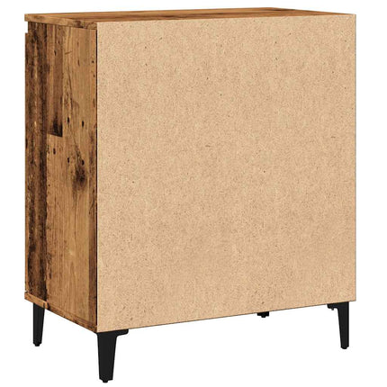 skænk 60x35x70 cm konstrueret træ antikt træ
