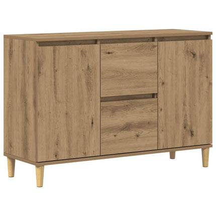 skænk 102x35x70 cm konstrueret træ kunsteg