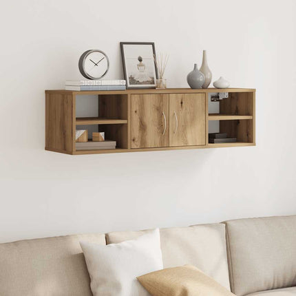 vægskab 101x30x29 cm konstrueret træ kunsteg