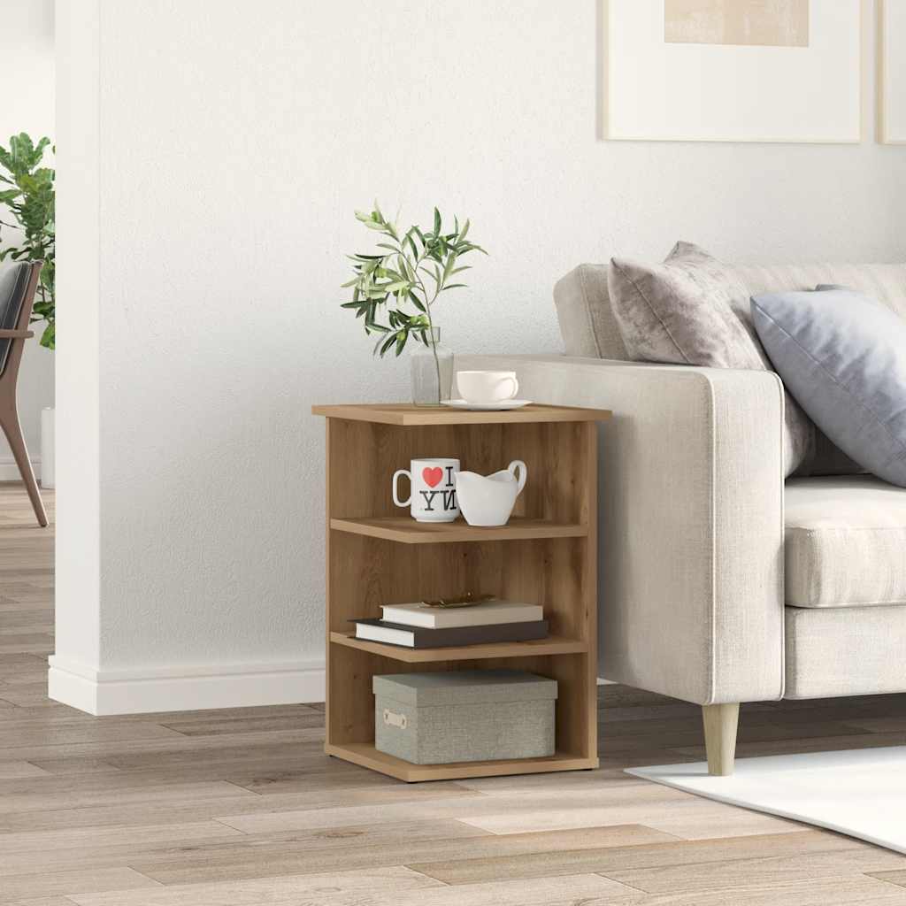 skænk 35x35x55 cm konstrueret træ egetræsfarve