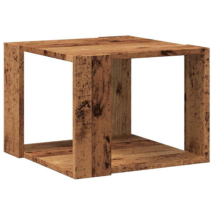 sofabord 40x40x30 cm konstrueret træ antikt træ