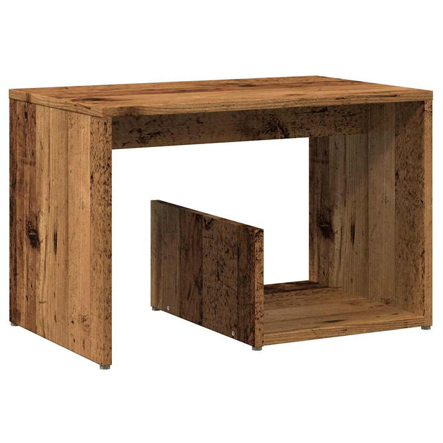 sidebord 59x36x38 cm konstrueret træ antikt træ