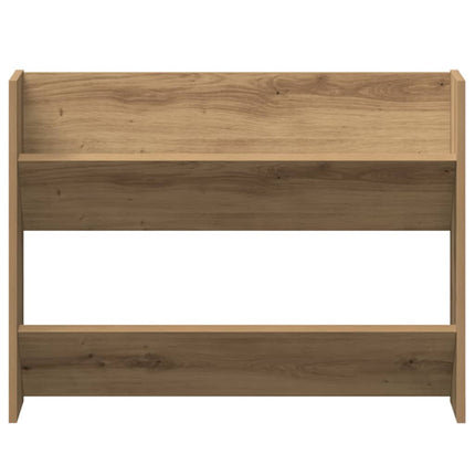 væghængt skoreol 80x18x60 cm konstrueret træ kunsteg