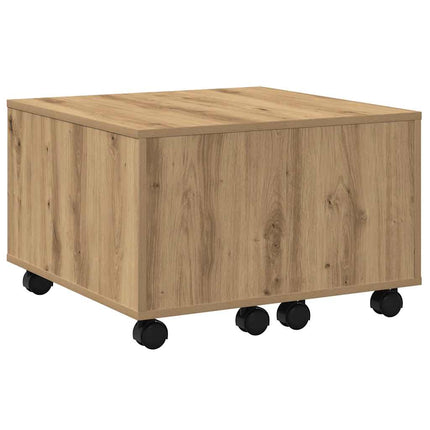 sofabord 60x60x38 cm konstrueret træ kunsteg