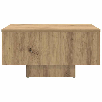 sofabord 60x60x31,5 cm konstrueret træ egetræsfarve