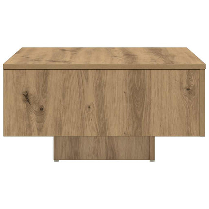 sofabord 60x60x31,5 cm konstrueret træ egetræsfarve