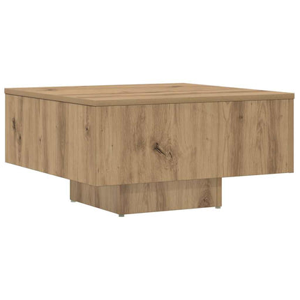 sofabord 60x60x31,5 cm konstrueret træ egetræsfarve