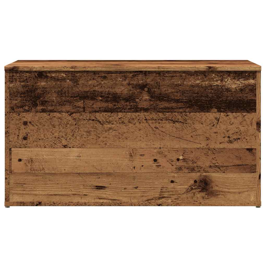 opbevaringskasse 84x42x46 cm konstrueret træ antikt trælook