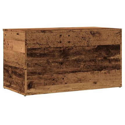 opbevaringskasse 84x42x46 cm konstrueret træ antikt trælook