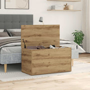 opbevaringskasse 84x42x46 cm konstrueret træ kunsteg