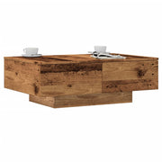 sofabord 90x60x31 cm konstrueret træ gammelt trælook