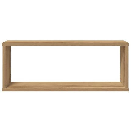 væghylder 4 stk. 60x15x30 cm kubeformet konstrueret træ kunsteg