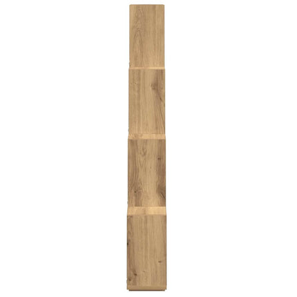 vægreol 90x15x119,5 cm kubeformet konstrueret træ kunsteg