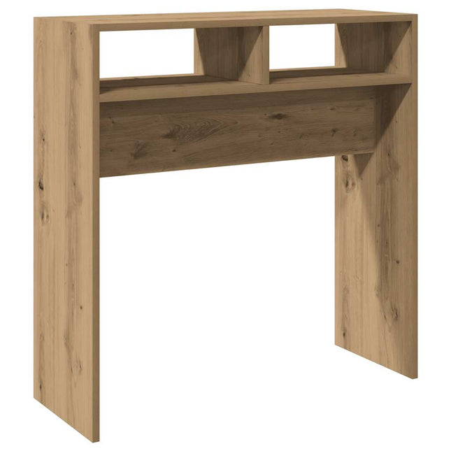 konsolbord 78x30x80 cm konstrueret træ kunsteg
