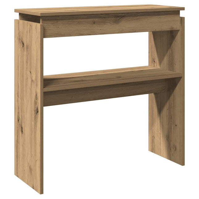 konsolbord 80x30x80 cm konstrueret træ kunsteg