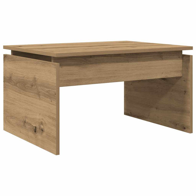 sofabord 68x50x38 cm konstrueret træ kunsteg