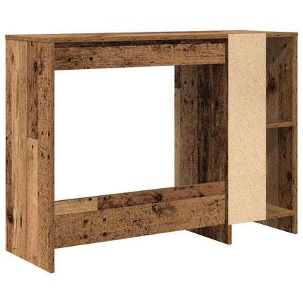skrivebord 102,5x35x75 cm konstrueret træ antikt træ