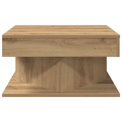 sofabord 55x55x30 cm konstrueret træ kunsteg