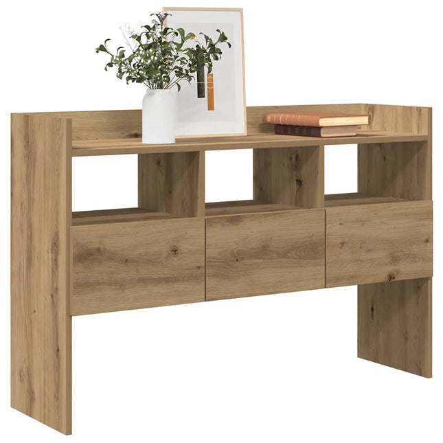 skænk 105x30x70 cm konstrueret træ egetræsfarve