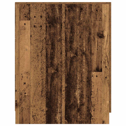 vaskemaskineskab 70,5x71,5x91,5 cm antikt træ