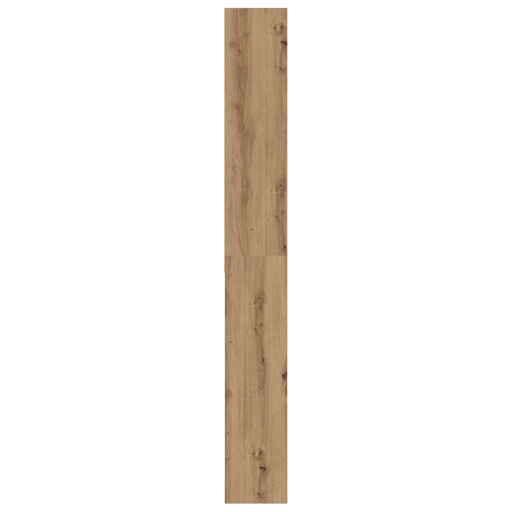 vaskemaskineskab 64x24x190 cm egetræ